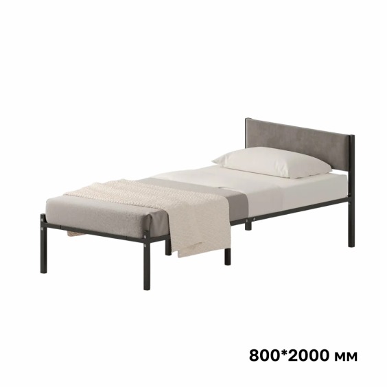 Комплект кровать Лофт 80х200 черный vel RS-15 80 #1
