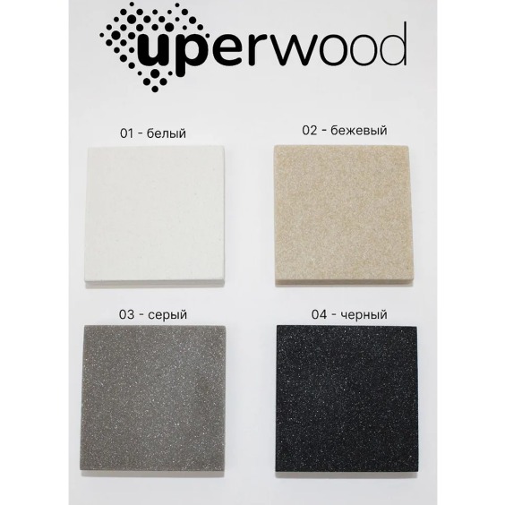 Кухонная мойка кварцевая Uperwood Quartz UPD-07-04, прямоугольная, черная #7