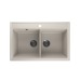 Мойка для кухни кварцевая Ulgran Quartz Ruma 780-02, лен