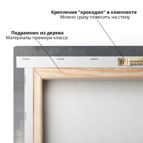 Интерьерная картина "Абстракция стены" на холсте, большая, размер 60х90 см #5