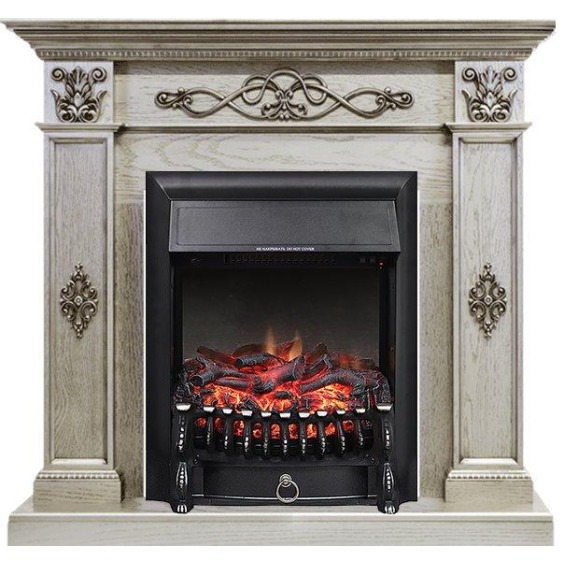 Каминокомплект Derby - Old silver с очагом Fobos FX Black #1