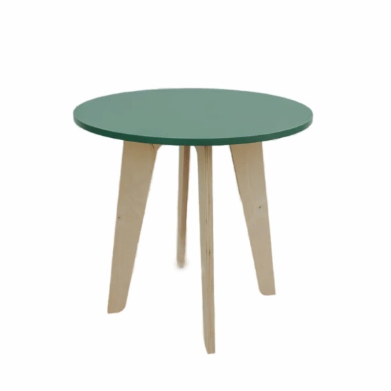 Стол детский или стол журнальный ЛуЛу, 600х600х556 мм, Кипарисовый зеленый #1