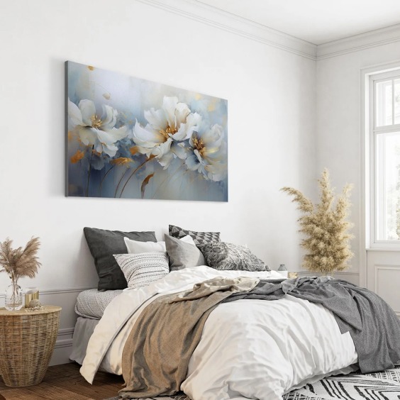 Интерьерная картина "Цветы Маркиза" на холсте, большая, размер 80х115 см #8