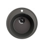 Мойка для кухни кварцевая Ulgran Quartz Nora 485-09, асфальт
