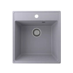 Кухонная мойка Ulgran Quartz Forte 460 квадратная-05 Бетон