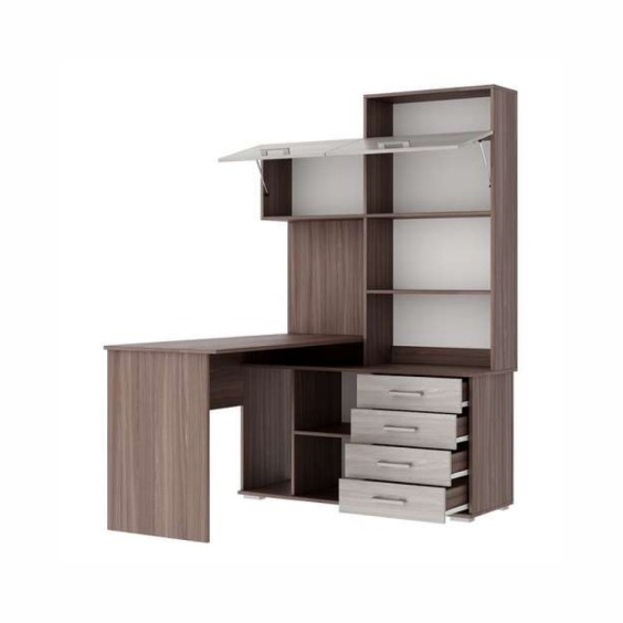 Письменно-компьютерный стол ПКС-11 левый Шимо темный-Шимо светлый #2 Письменно-компьютерный стол ПКС-11 левый Шимо темный-Шимо светлый #2