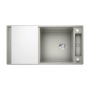 Blanco Axia III XL 6 S жемчужный, доска стекло (522182) мойка