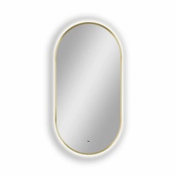 Зеркало для ванной Uperwood Next LED 50*100, бесконтактный сенсор, золотое