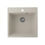 Мойка для кухни кварцевая Ulgran Quartz Forte 505-02, лён