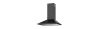 Krona steel Bella 600 Black push button вытяжка купольная
