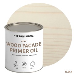 Масло-грунт по дереву для наружных работ Profipaints ECO Wood Fasade Primer Oil 0.9л, Белый