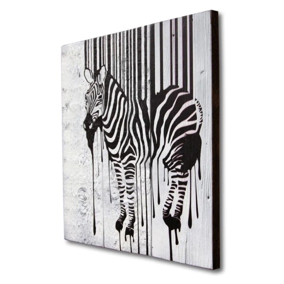 Картина "Зебра" 40х40 см #2