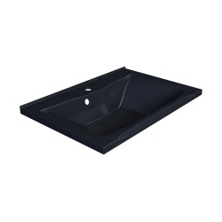 Раковина для ванной Uperwood Elen 65х44,5х14,5 см, черный металл, с накладкой для слива