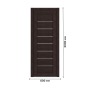 Дверь межкомнатная DK-Doors D-11 Венге/Матовое стекло, 2000х600, Полотно