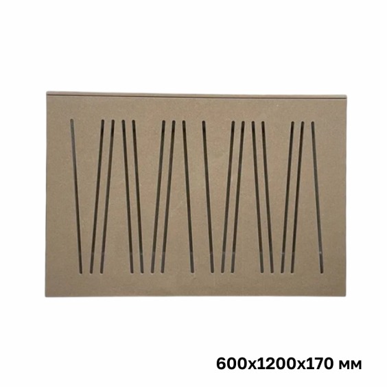 Короб-экран для батареи отопления «Абстракция» под покраску, 120х60х17 см #1