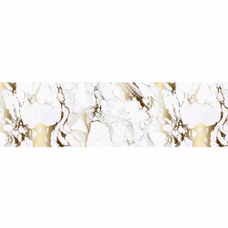 Кромка пластиковая с клеем «Скиф» Мрамор золотой арт. 113, 3000 x 32 мм