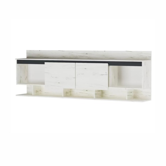 Антресоль Гретта 2000 Крафт белый-Антрацит #1