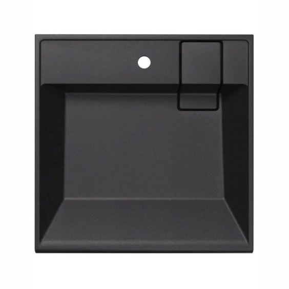 Раковина над стиральной машиной Uperwood Naomi Quartz, 60*60 см, уголь #2