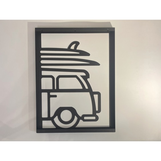  Картина Camper [ ретро-фургон с досками ], 43х33х2 см #15