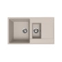 Мойка для кухни кварцевая Ulgran Quartz Prima 860-02, лён, 1,5 чаши