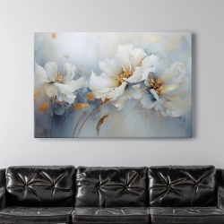Интерьерная картина "Цветы Маркиза" на холсте, большая, размер 60х90 см