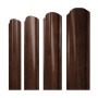 Штакетник Полукруглый "Slim" 100мм фигурный срез 0,45 Print Elite Cherry Wood