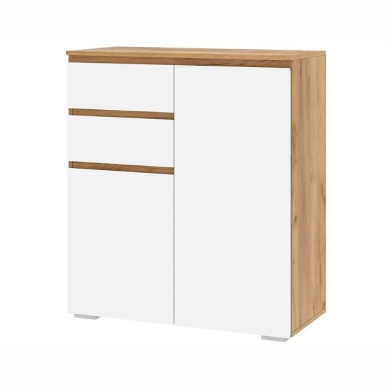 Тумба Гретта 2С2Я Крафт золотой-Белый (прихожая) #1 Тумба Гретта 2С2Я Крафт золотой-Белый (прихожая) #1