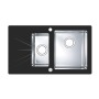 Alveus Karat 20 Up черный 860X500 1+1/2 правая кухонная мойка