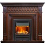 Каминокомплект Alexandria - Махагон коричневый антик с очагом Brookline Black