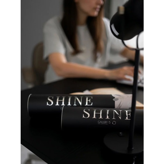 Постер с объемным серебром "Time to Shine" в идеальной серебряной раме, 30х40 см #5