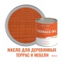 Масло для террас, деревянной мебели и детских площадок ProfiPaints Silver Terrace Oil 0.9 л, Рябина