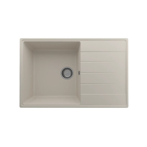 Мойка для кухни кварцевая Ulgran Quartz Prima 780-02, лён #1