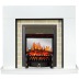 Каминокомплект Montana - Белый с очагом Fobos FX M Black