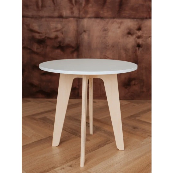 Стол детский или стол журнальный ЛуЛу, 600х600х556 мм, Белый #5