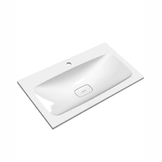 Раковина для ванной Uperwood Smile 80 см, белая глянцевая #5