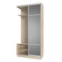 Шкаф-купе, Дуб сонома с зеркалом