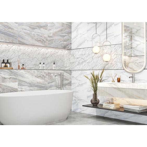 Delacora Alicante Statuario WT15ALC00R Плитка настенная 246*740 (7 шт в уп/53,508 м в пал) #4