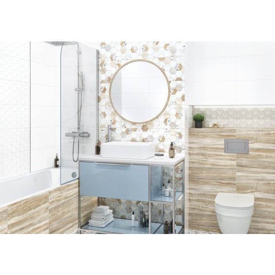 TWU09MNR030 плитка облицовочная рельефная Alma Ceramica Monocolor 249*500 (11 шт в уп/73,98 м в пал) #2