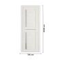 Дверь межкомнатная DK-Doors D-5 Эшвайт/Матовое стекло, 2000х700, Полотно