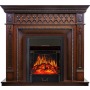 Каминокомплект Alexandria - махагон коричневый антик с очагом Majestic FX Black