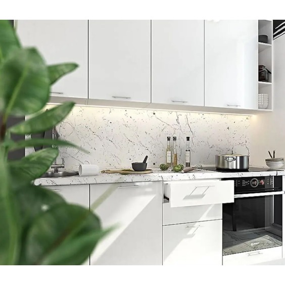 Стеновая панель Ultradecor (Kronospan) Мрамор Марквина Белый арт. 2710, 3000 x 600 x 6 мм #2