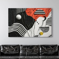 Интерьерная картина "Планеты" на холсте, большая, размер 30х45 см