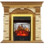 Каминокомплект Dublin - Дуб / Сланец с очагом Majestic FX M Brass