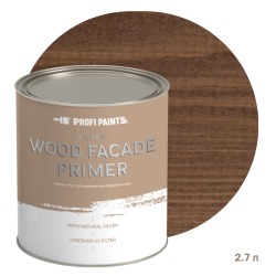 Масло-грунт по дереву для наружных работ Profipaints Silver Wood Fasade Primer Oil 2.7л, Орех