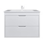 Тумба с раковиной для ванной подвесная Uperwood Modul 77х45х57 см, белая матовая