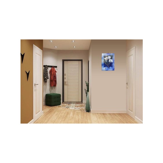 Картина "Белые цветы 3" 50х70 см #4