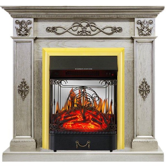 Каминокомплект Derby - Old silver с очагом Majestic FX M Brass #1