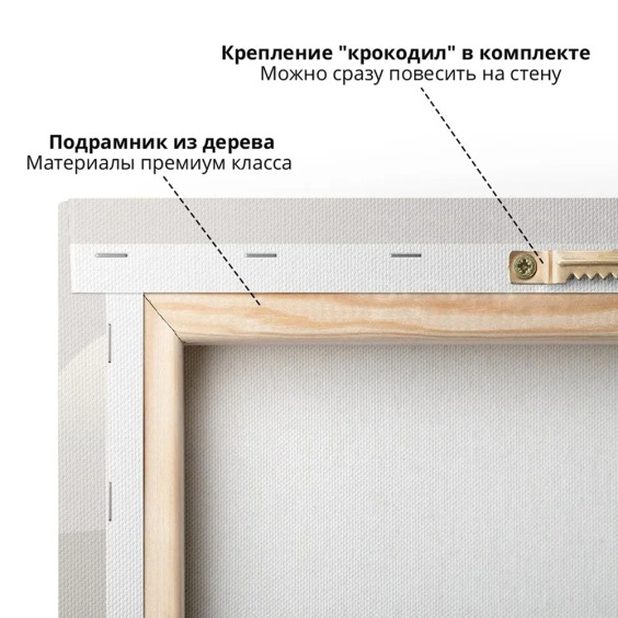 Интерьерная картина "Сумерки в пустыне" на холсте, большая, размер 40х60 см #5