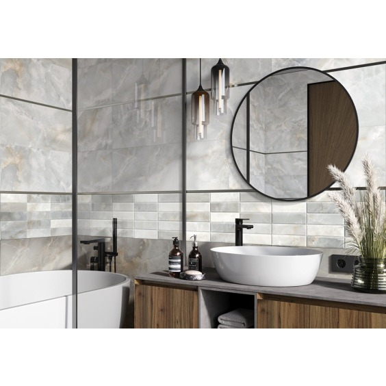 TWA3060AZM17 Настенная облицовочная рельефная плитка Alma Ceramica Azimut 300*600 (11 шт в уп/63,36 м в пал) #4