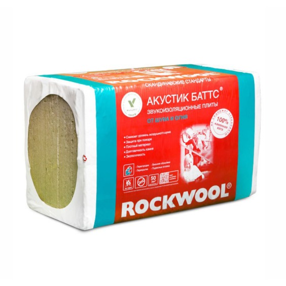 Утеплитель Rockwool Акустик Баттс Pro 1000х600х50 мм, 8 шт. уп #2